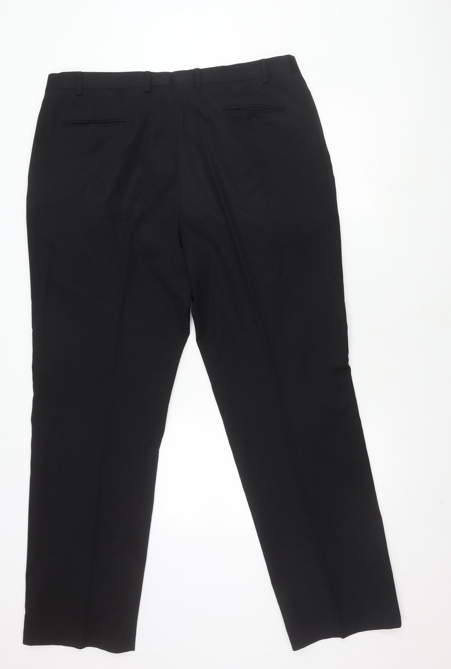 Marks and Spencer Men's Black Wool Dress Pants