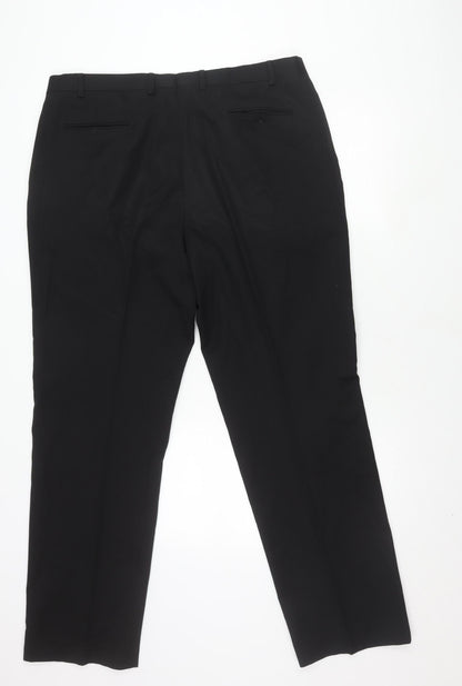 Marks and Spencer Men's Black Wool Dress Pants