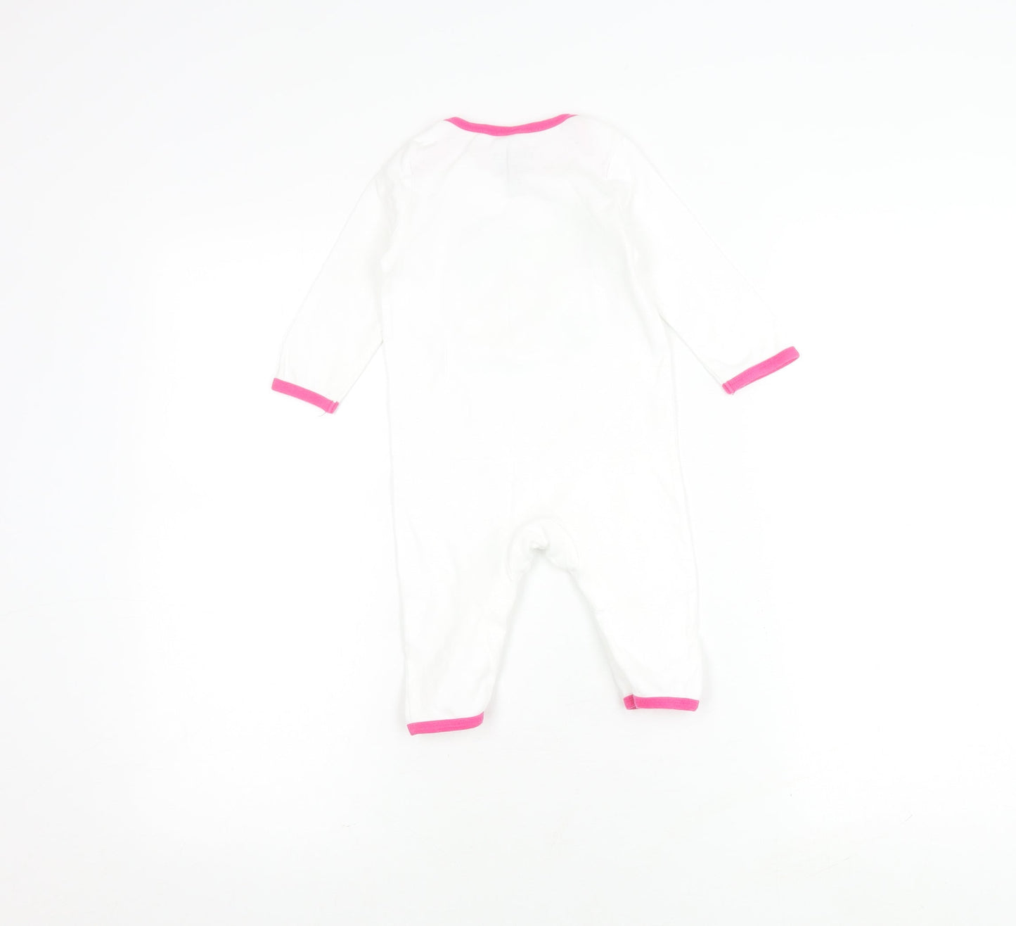 Converse Unisex White Babygrow, 9-12 Months