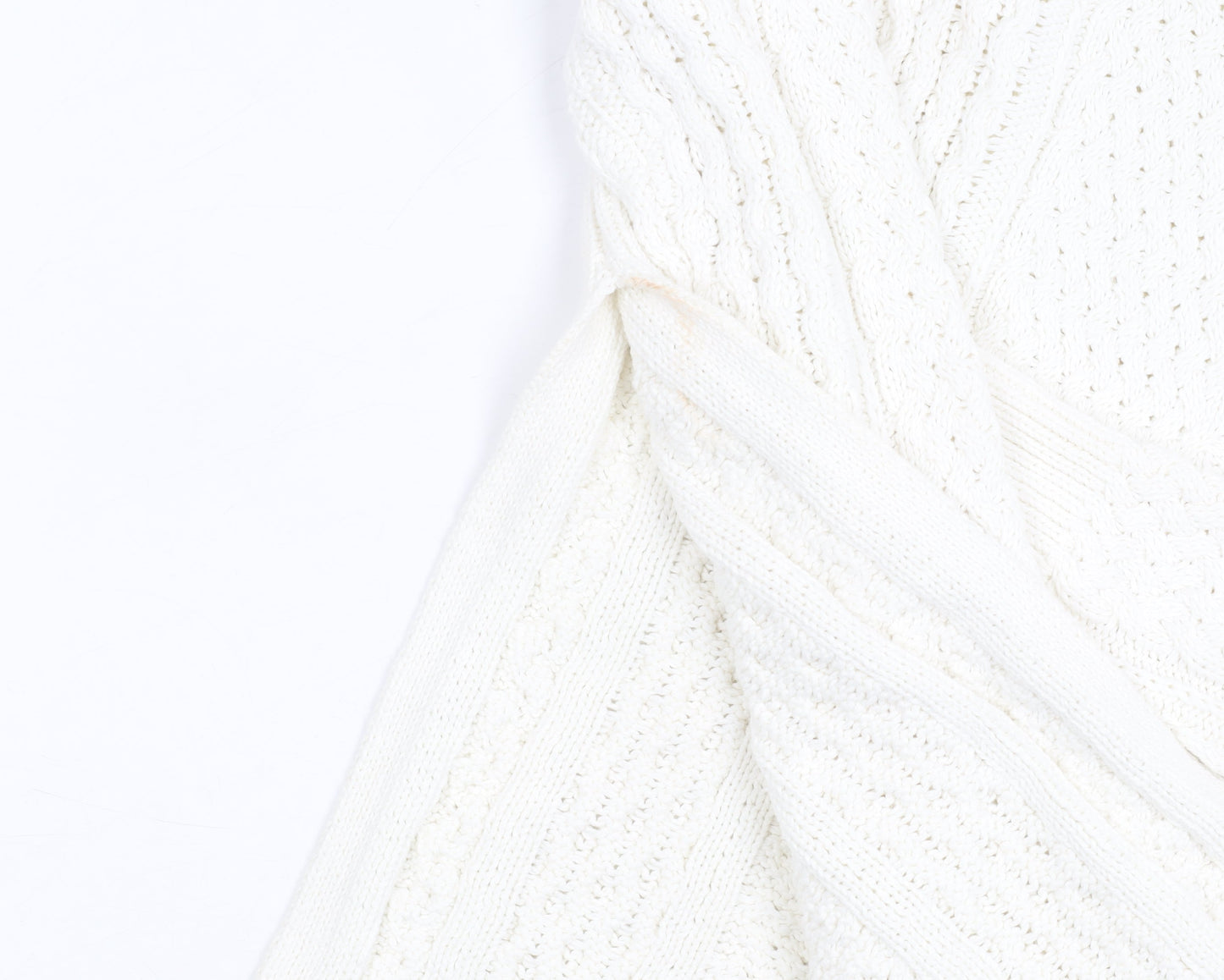 Womens UK Size S Zara Knit Ivory Pullover Jumper