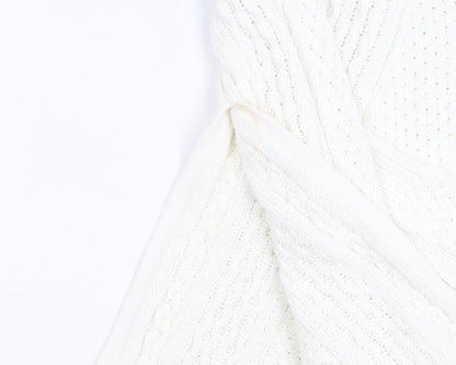Womens UK Size S Zara Knit Ivory Pullover Jumper