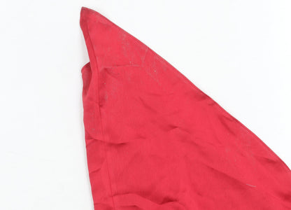ASOS DESIGN Women’s Red Asymmetric Dress, Size 6