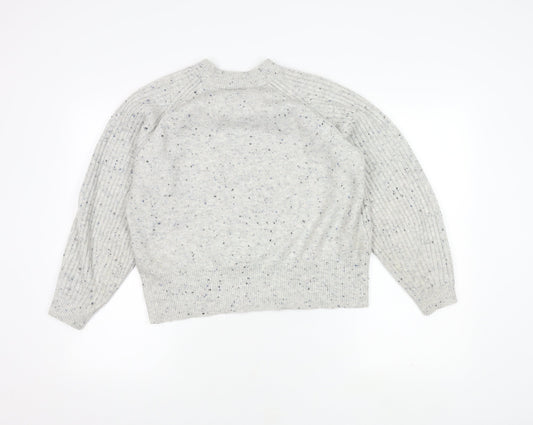 Womens UK Size M Marks and Spencer Grey Pullover Jumper
