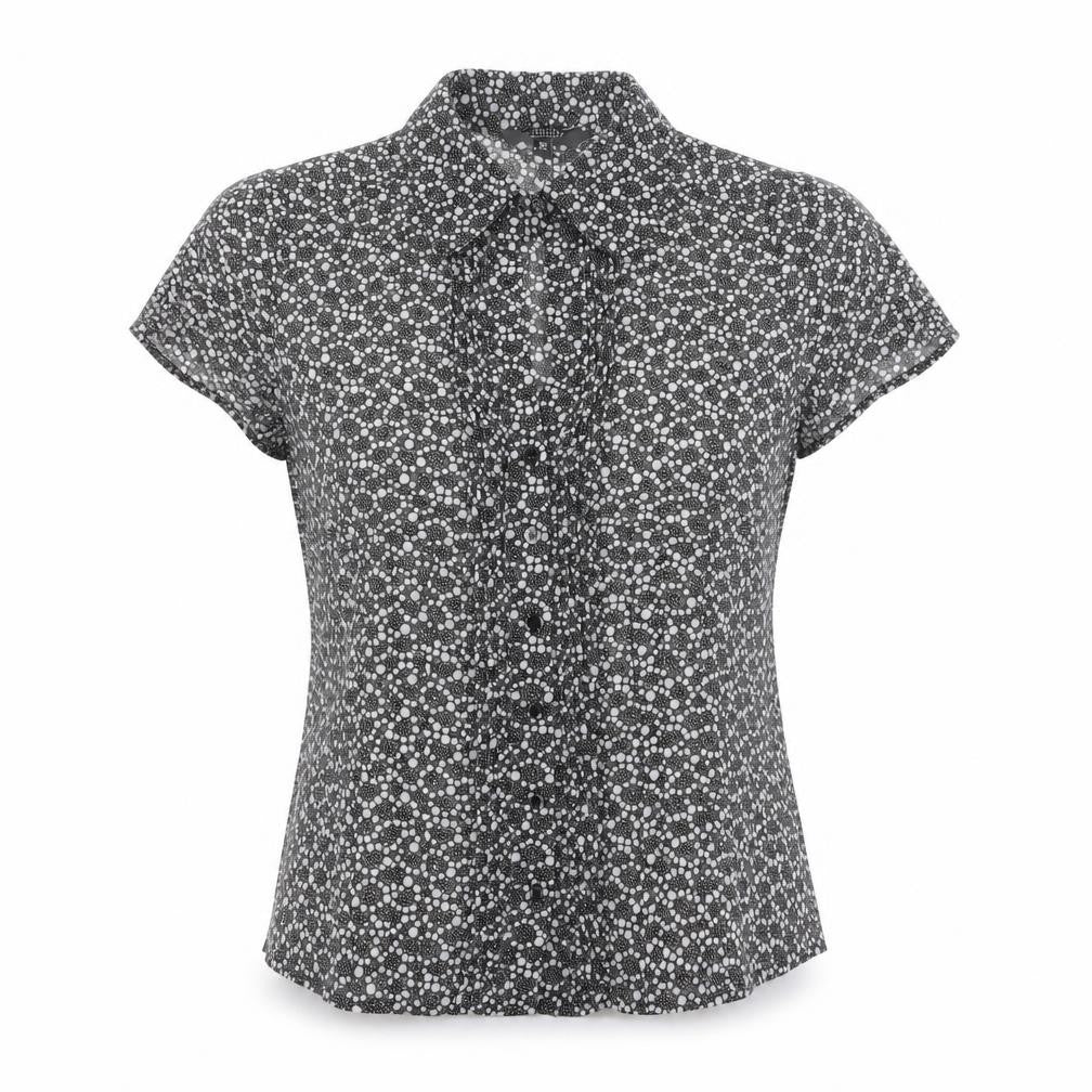 Womens UK Size 10 Debenhams Black  Button-Up
