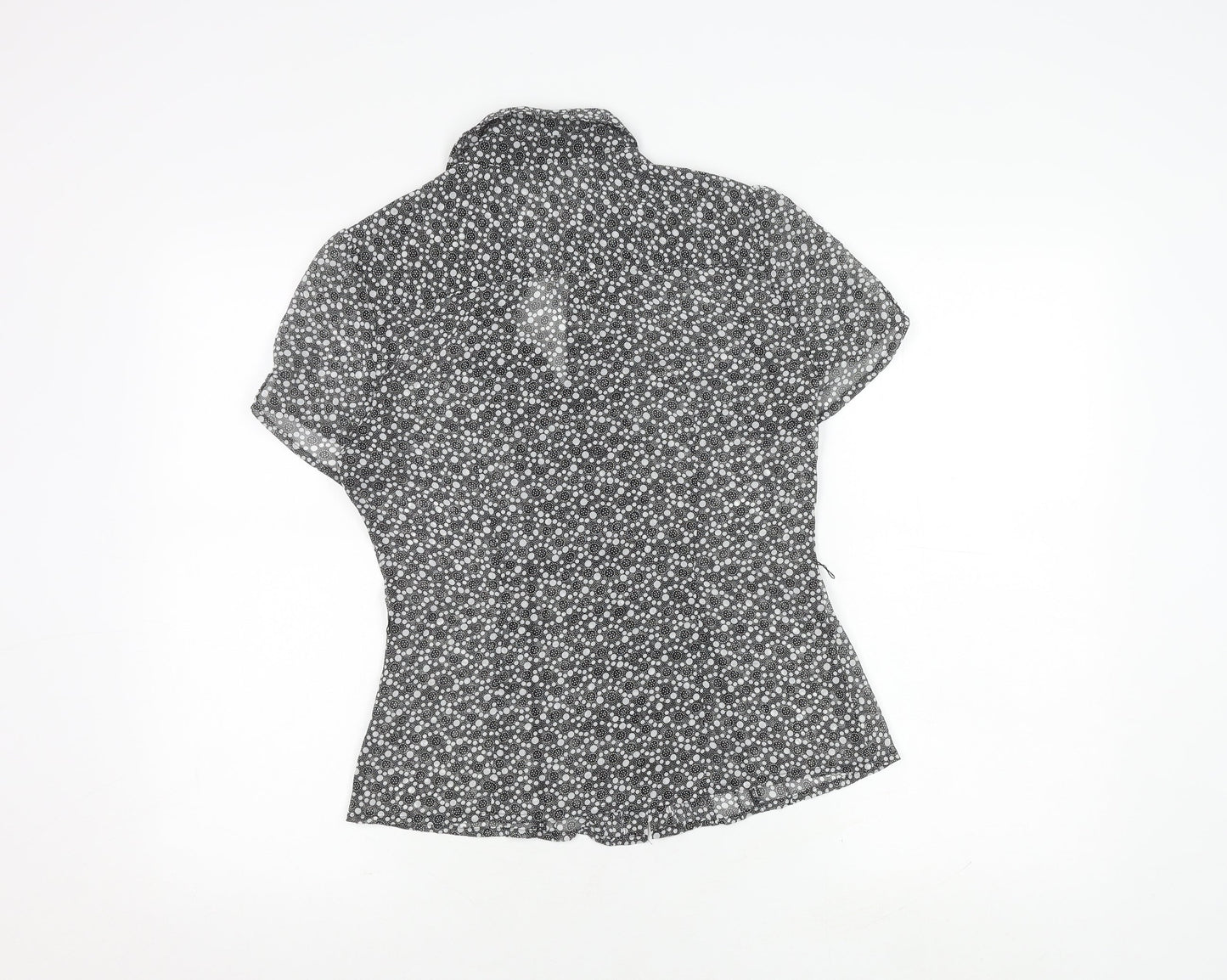 Womens UK Size 10 Debenhams Black  Button-Up