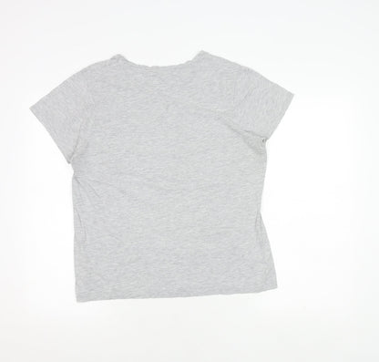 Womens UK Size 10 Zara Grey  T-Shirt