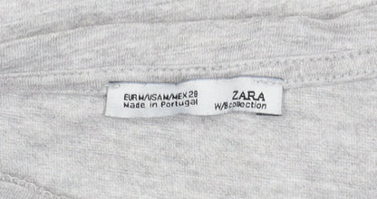 Womens UK Size 10 Zara Grey  T-Shirt