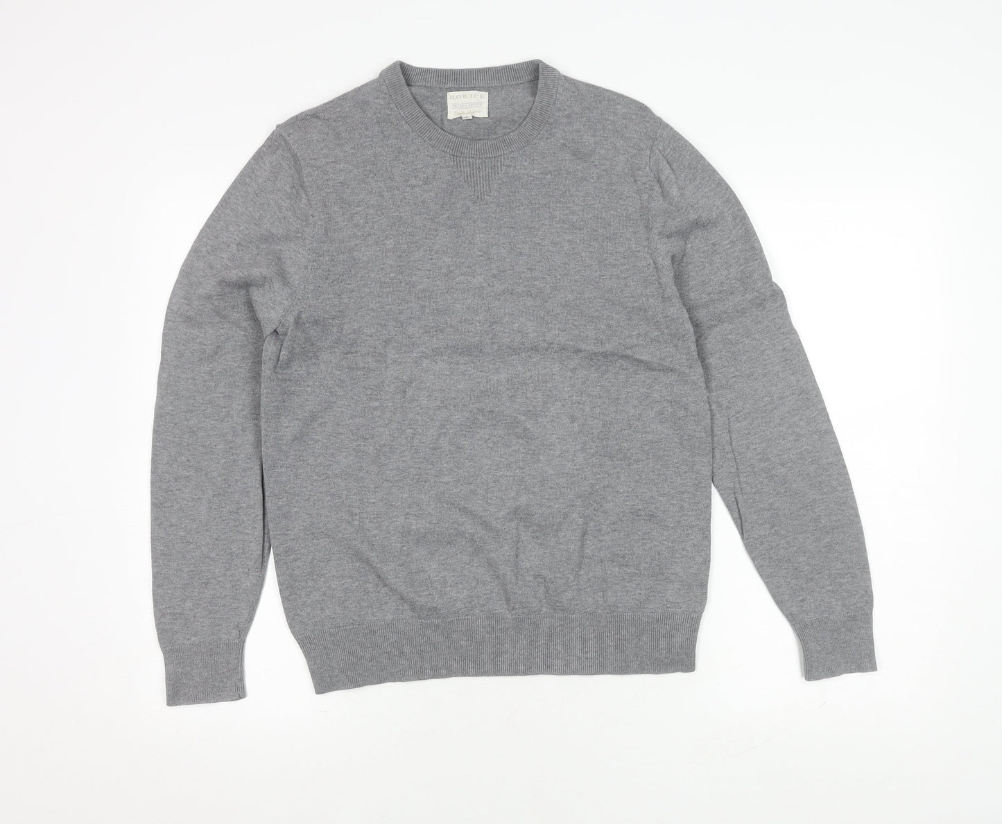 House of Fraser Men's Grey Cotton Pullover Jumper