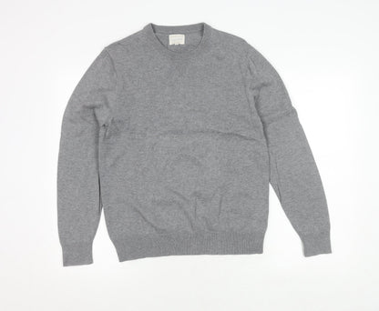 House of Fraser Men's Grey Cotton Pullover Jumper