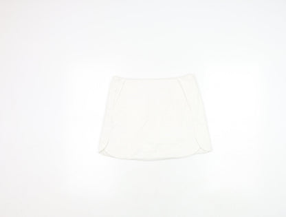 Womens UK Size 8 Topshop White Mini Skirt