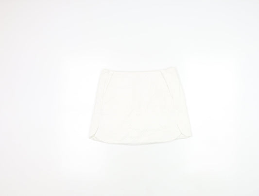 Womens UK Size 8 Topshop White Mini Skirt