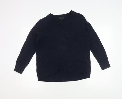 Banana Republic Women's Blue V-Neck Pullover Jumper S