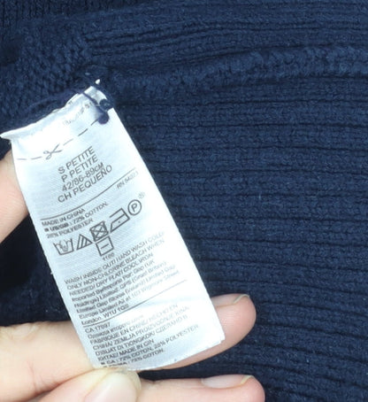 Banana Republic Women's Blue V-Neck Pullover Jumper S