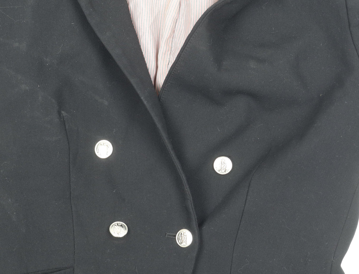 Mango Women's Black Blazer, Size 12, Double-Breasted