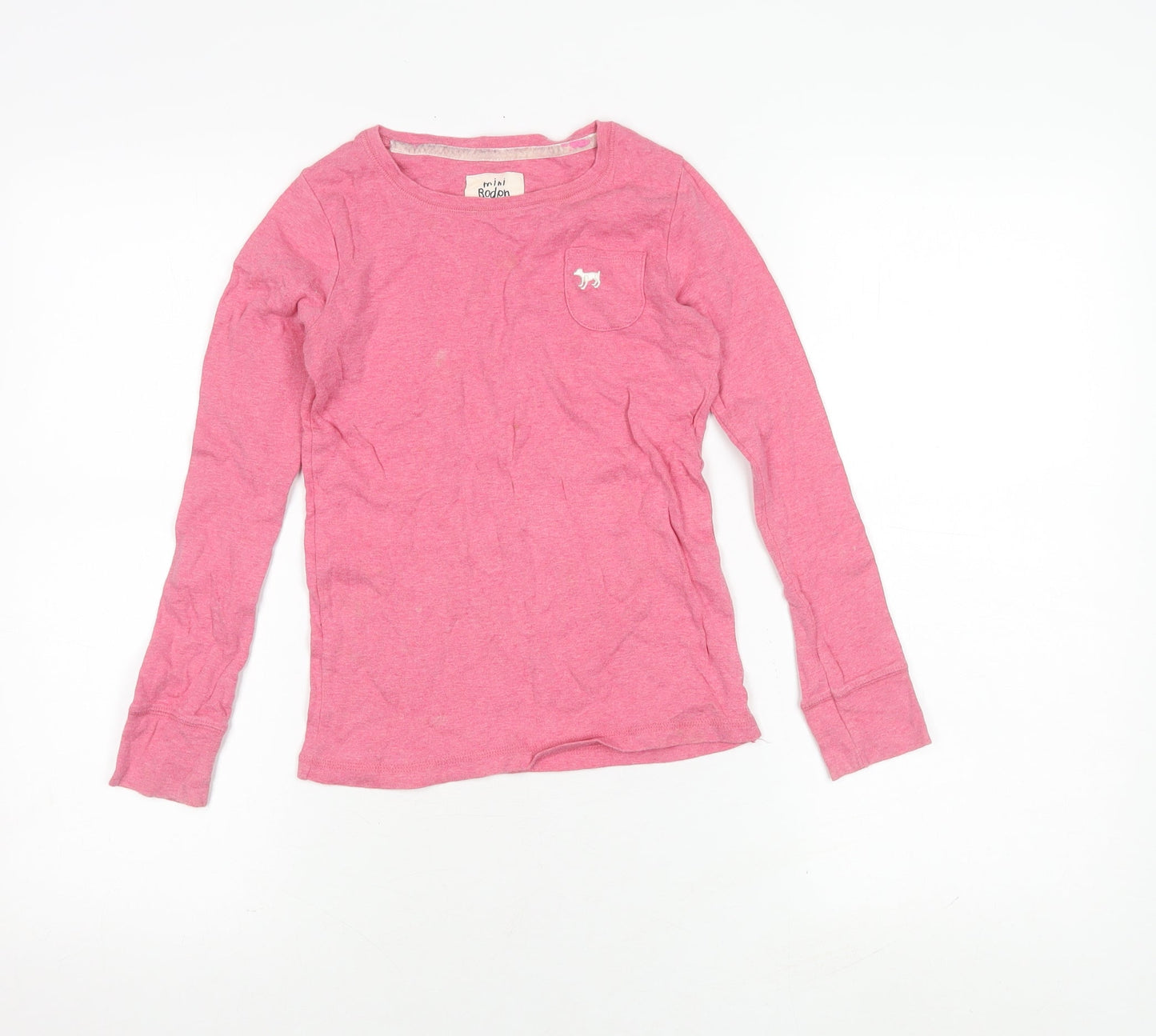 Mini Boden Girls Pink Long Sleeve T-Shirt, Size 9-10 Years