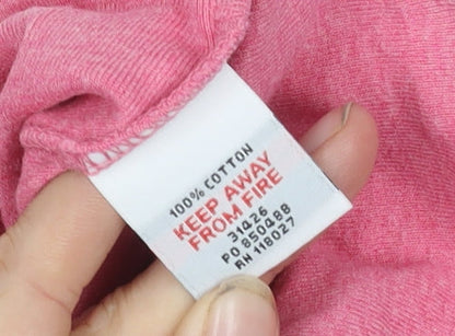 Mini Boden Girls Pink Long Sleeve T-Shirt, Size 9-10 Years