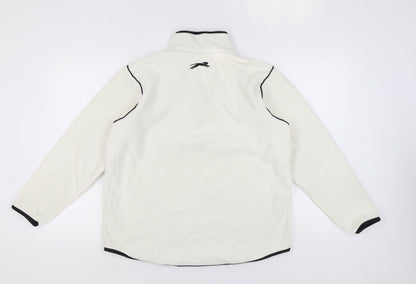 Mens UK Size M Slazenger Ivory 1/4 Zip Sweatshirt