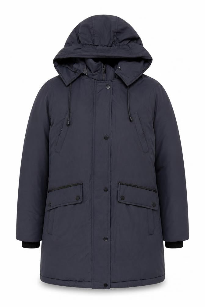 Womens UK Size 12 Maine New England Blue Parka Coat