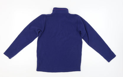 Decathlon Blue Fleece Henley Kids Sweatshirt - Size 14 Years