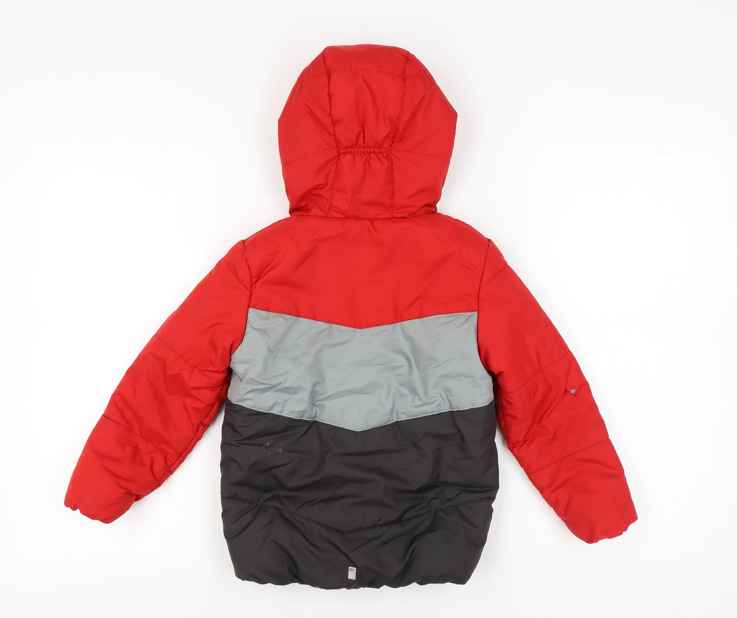 Regatta Boys Red Puffer Jacket 5-6 Years - Hooded & Cosy