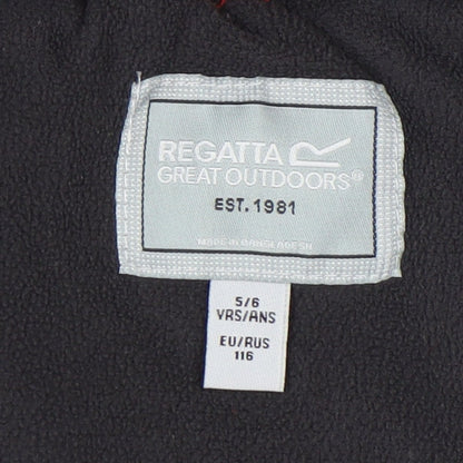 Regatta Boys Red Puffer Jacket 5-6 Years - Hooded & Cosy