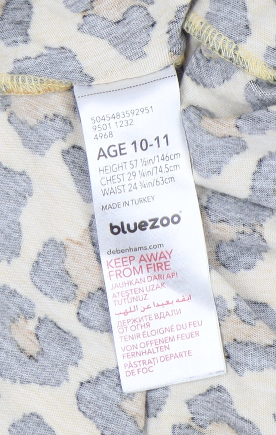 Bluezoo Girls Multicoloured Animal Print Dress 10-11 Years