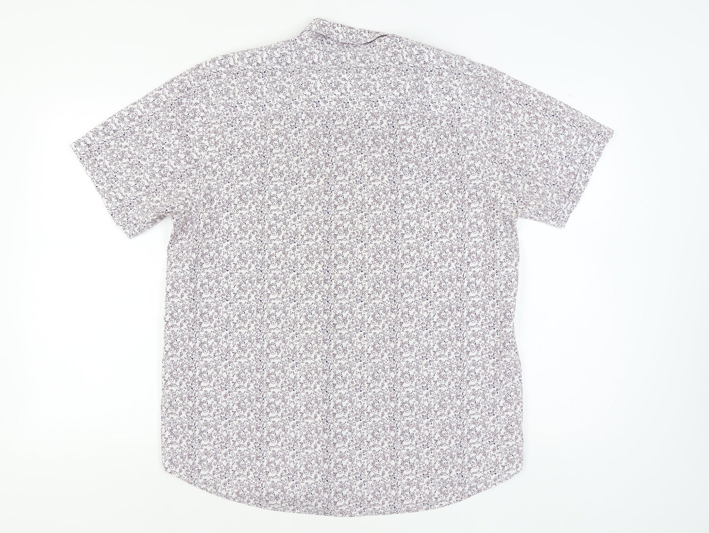 Debenhams Men's Floral Short Sleeve Shirt, Size L
