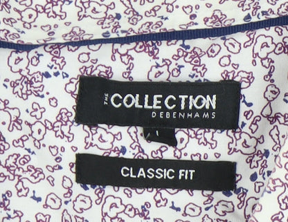 Debenhams Men's Floral Short Sleeve Shirt, Size L