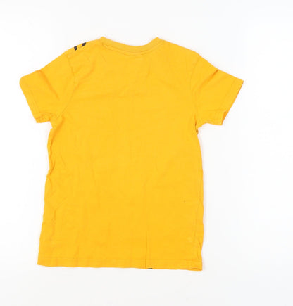 Space Jam Girls Orange Graphic T-Shirt, 9-10 Years, Crew Neck