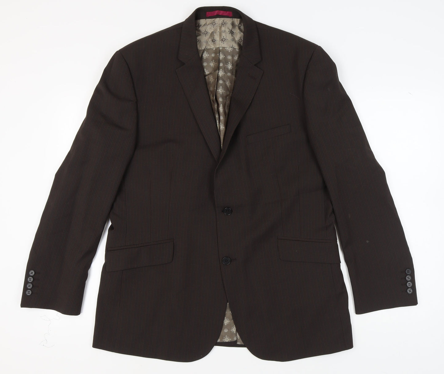 Mens UK Size 44 Limehaus Regular Brown Suit Jacket