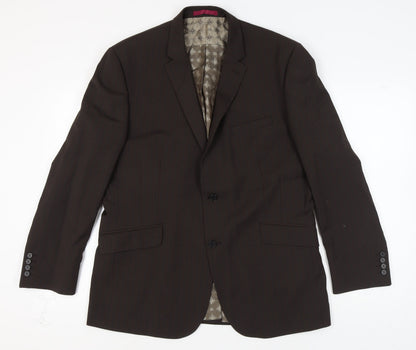 Mens UK Size 44 Limehaus Regular Brown Suit Jacket