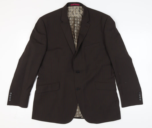 Mens UK Size 44 Limehaus Regular Brown Suit Jacket