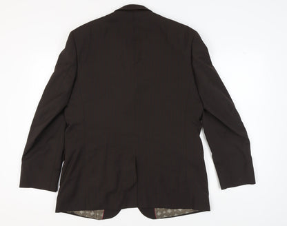 Mens UK Size 44 Limehaus Regular Brown Suit Jacket