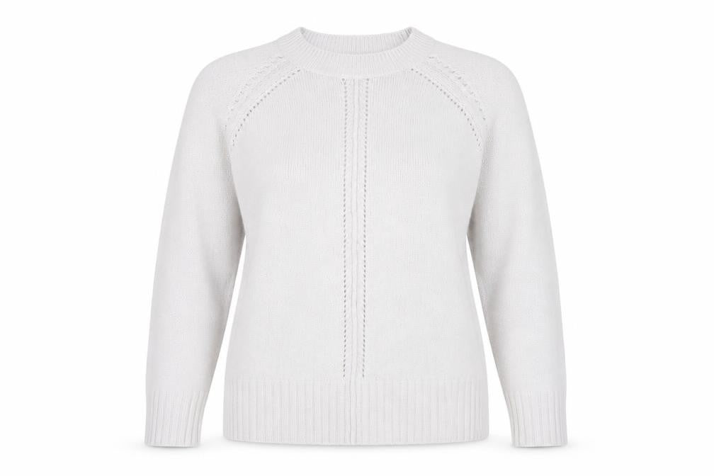 Womens UK Size M Damart White Pullover Jumper