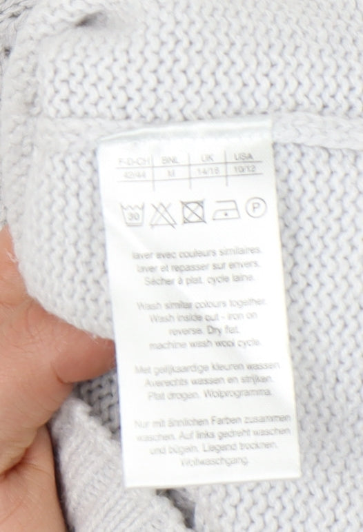 Damart Women's White Crew Neck Thermal Pullover M