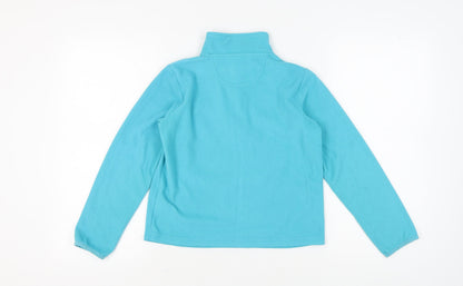 Peter Storm Girls Blue Fleece 1/4 Zip Sweatshirt Size 9-10
