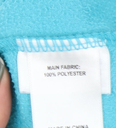 Peter Storm Girls Blue Fleece 1/4 Zip Sweatshirt Size 9-10