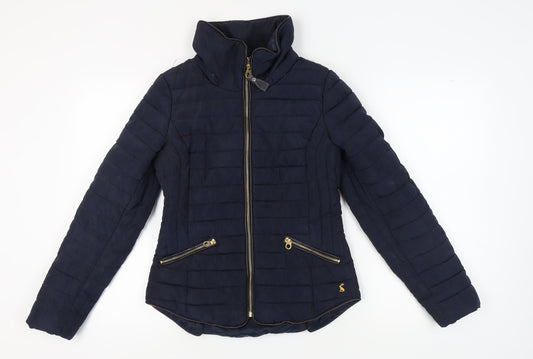 Womens UK Size 8 Joules Blue Puffer Jacket