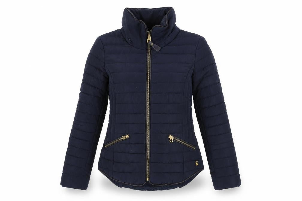 Womens UK Size 8 Joules Blue Puffer Jacket