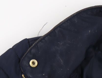 Womens UK Size 8 Joules Blue Puffer Jacket