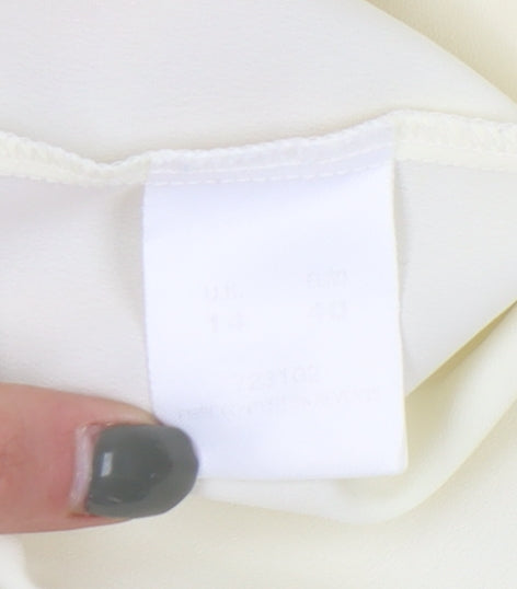 Womens UK Size 14 Eastex Ivory  Button-Up