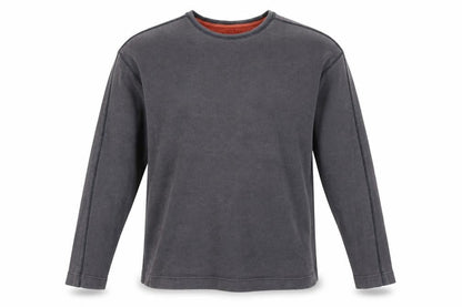 Front view of Thomas Nash Men's Grey Pullover Sweatshirt L