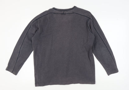 Thomas Nash Men's Grey Pullover Sweatshirt L