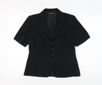 Jacques Vert Women's Black Suit Jacket Size 12 Formal