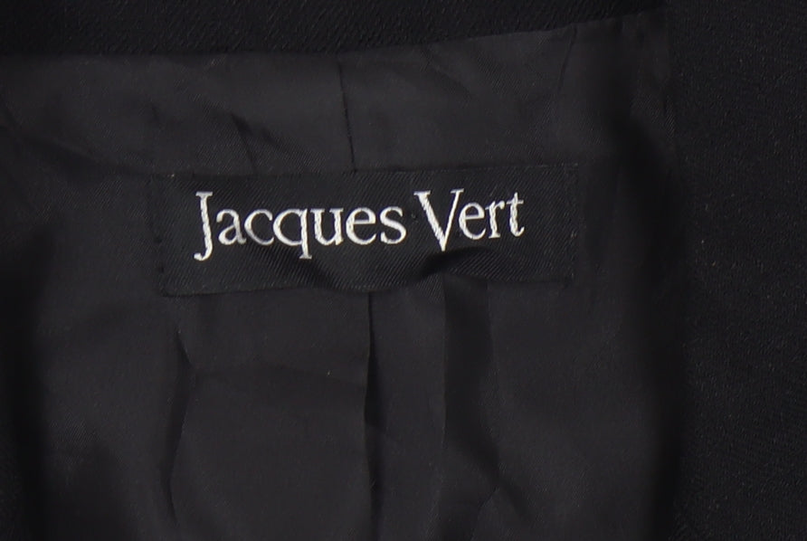 Jacques Vert Women's Black Suit Jacket Size 12 Formal