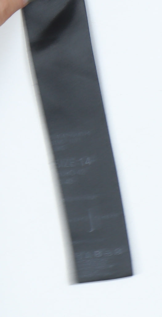 Jasper Conran Blue Women's T-Shirt Size 14 with Zip Accent