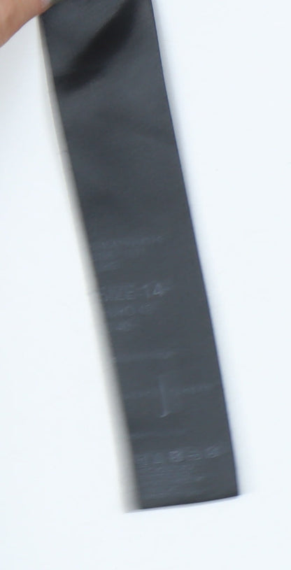 Jasper Conran Blue Women's T-Shirt Size 14 with Zip Accent