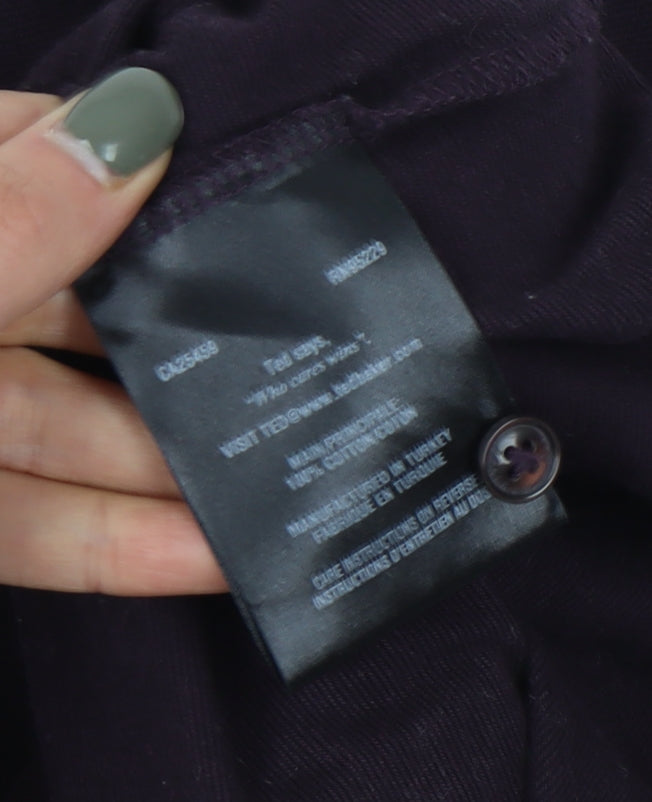 Ted Baker Men's Purple Polo Size M