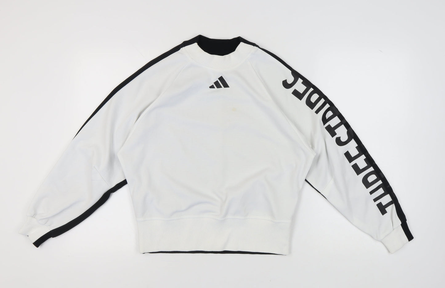 adidas Unisex White Black Pullover Sweatshirt M