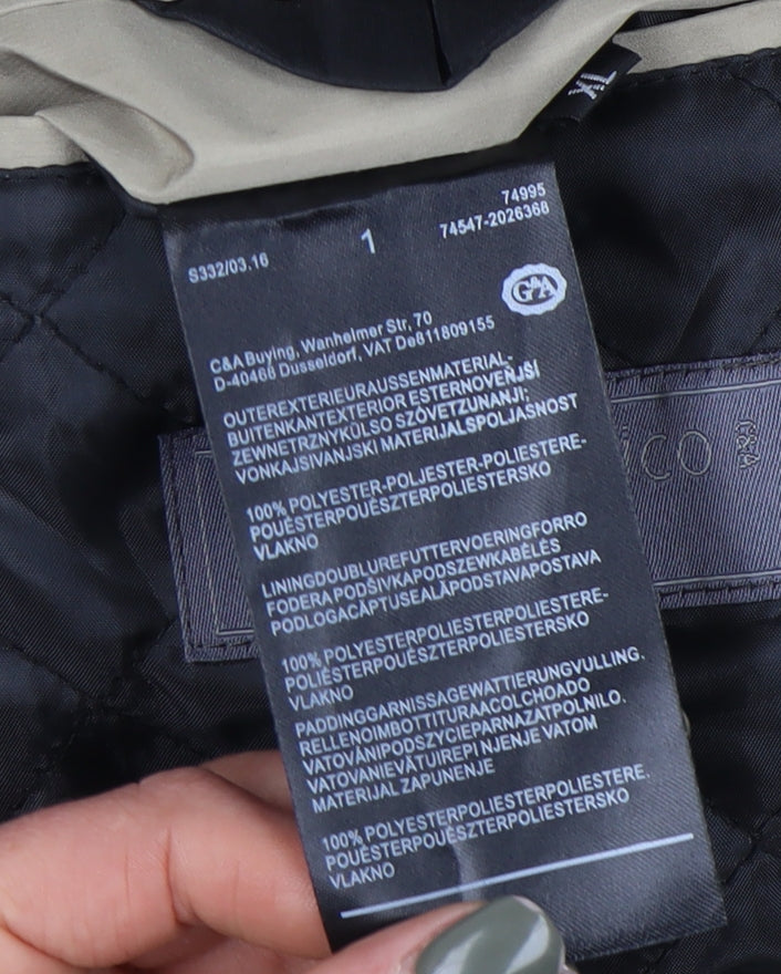 Angelo Litrico Beige Men's XL Overcoat - Casual Mid-Length